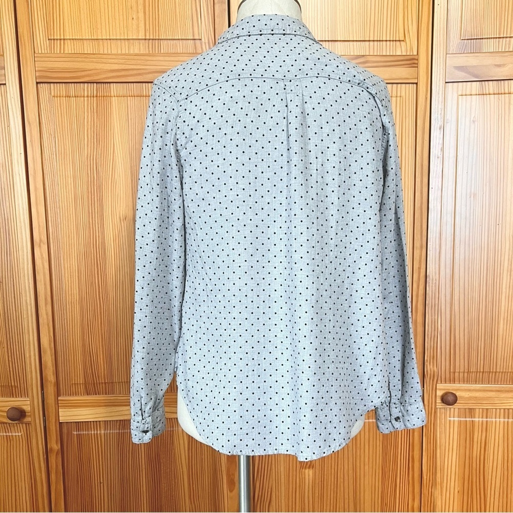 Maurices Large Chambray Polka Dot Button Front Sh… - image 5